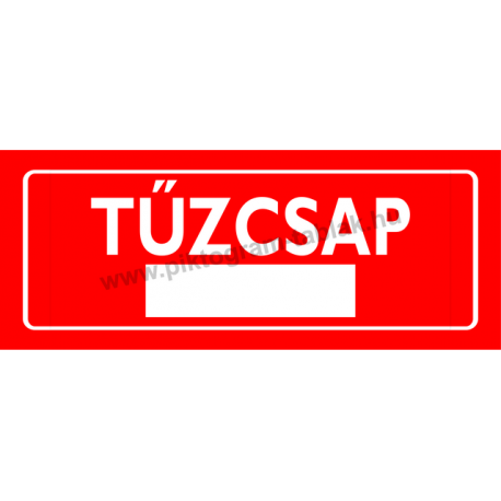 Tűzcsap piktogram tábla