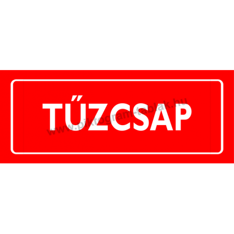 Tűzcsap piktogram tábla