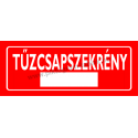 Tűzcsapszekrény tűzvédelmi piktogram tábla