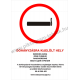 Dohányzásra kijelölt hely - 5 nyelven tűzvédelmi piktogram tábla