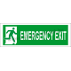 Utánvilágító emergency exit piktogram tábla