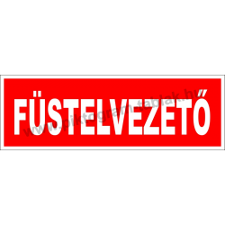 Utánvilágító füstelvezető piktogram tábla