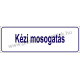 Kézi mosogatás HACCP tábla