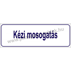 Kézi mosogatás HACCP tábla