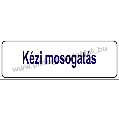 Kézi mosogatás HACCP tábla