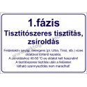 1. fázis HACCP tábla